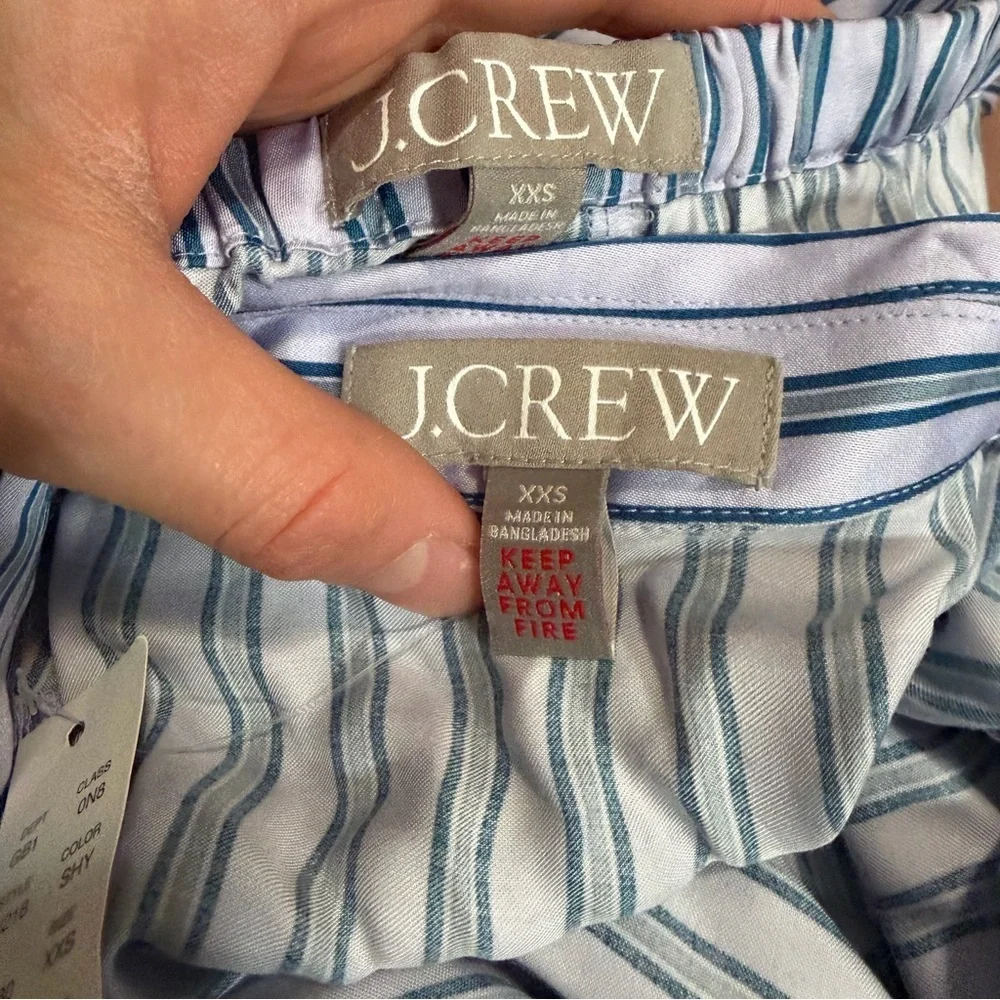J crew Soft-shine long-sleeve pajama pant set